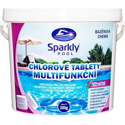 Sparkly POOL Chlorové tablety multifunkční 6v1 MAXI 3 kg – Zboží Dáma