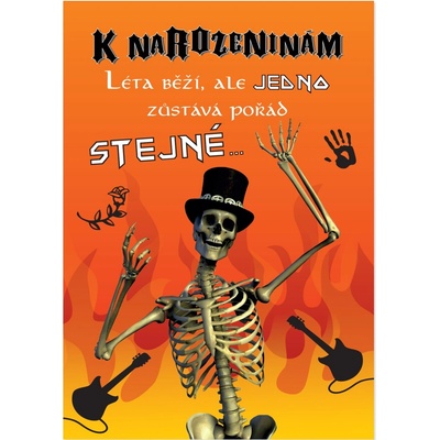 Albi Narozeninové hrací přání - Kostlivec