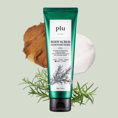Plu Body Scrub peeling na tělo rosemary herb 200 g