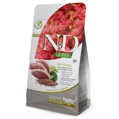 N&D cat Quinoa Neutered Duck Broccoli & Asparagus 5 kg