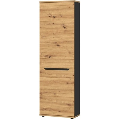 Sconto Predsieňová skriňa KINGSTON dub artisan/antracitová