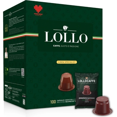 Lollo Caffé Nero Espresso кафе капсули за NESPRESSO® 100 броя