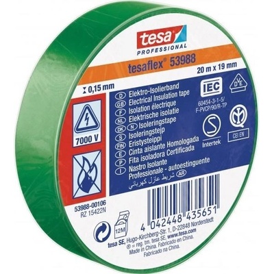 Tesa 53988 Izolačná páska PVC 19/20 zelená