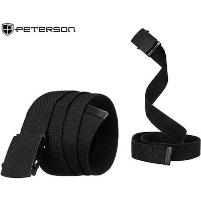Peterson pánský pevný černý pásek PTN PAR3