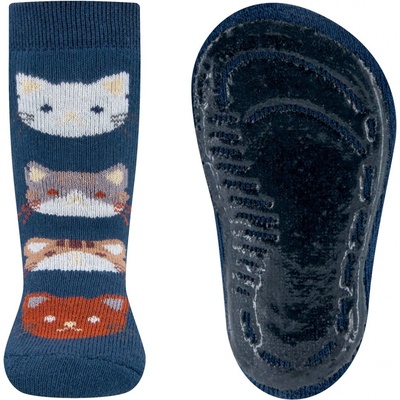 Ewers Stoppersocken SoftStep Katzen tinte