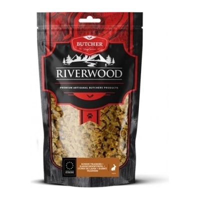 Riverwood - Вкусно сушено лакомство за кучета - хапки от заешко месо, 150 гр