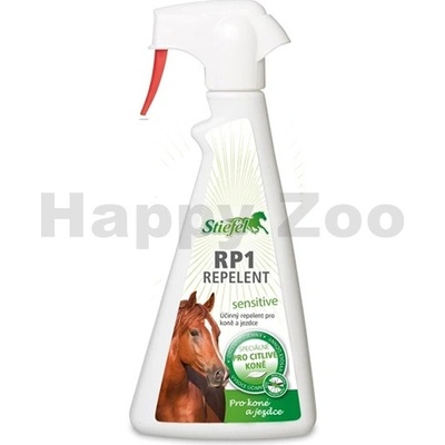 Stiefel Repelent RP1 Sensitive Sprej bez alkoholu pro koně s citlivou kůží s rozprašovačem 500 ml