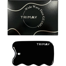 TRIMAY Masážna Guasha čierna Wide Wave Face Guasha 1 ks