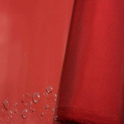 Nepromokavá látka Kodura PVC zátěr 1680D, 546 g/m², šíře 150 cm, červená