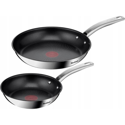 Tefal Sada pánví B817S255 Intuition Inox 20/26 cm 2 ks indukce