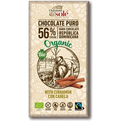 Chocolates Solé Шоколади Solé - 56% органичен шоколад с канела