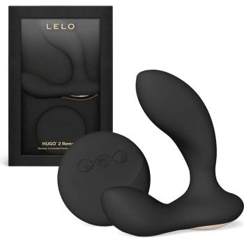 Image 1 of Простатен масажор, дистанционно управление, 10.7см. - Hugo 2 Black (LELO009257)