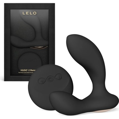 Простатен масажор, дистанционно управление, 10.7см. - Hugo 2 Black (LELO009257)