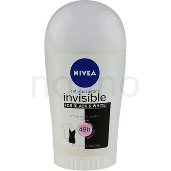 Nivea Invisible For Black & White Clear 48h deo stick 40 ml