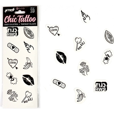 Secret Play Chic Tattoo Candy Collection 10pcs – Zboží Dáma