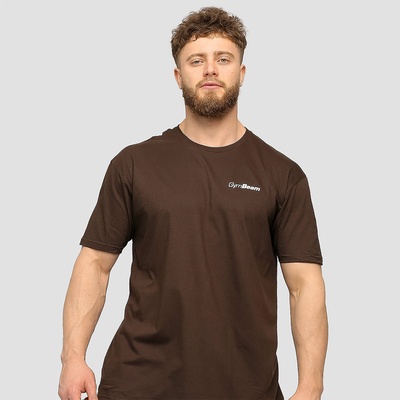 GymBeam Мъжка тениска Basic Chocolate Brown L
