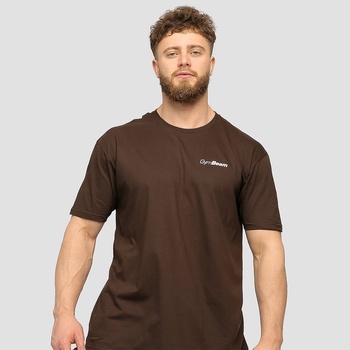 GymBeam Мъжка тениска Basic Chocolate Brown L