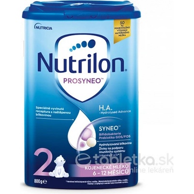 Nutrilon 2 Prosyneo H.A. následná dojčenská výživa 6-12m 800g