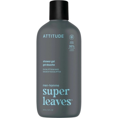 Attitude Pánsky sprchový gél Super Leaves Eukalyptus & Sage 415 ml