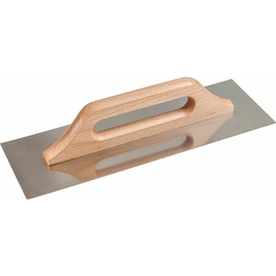 Hladítko Strend Pro Premium, s drev. rúčkou, 270x130 mm, 0,7 mm, rovné, nerez