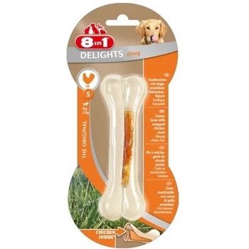 8in1 8in1 Delights Strong S - Деликатесен кокал твърд за кучета от малки породи до 10 кг. - 1 кокал
