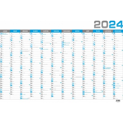 Roční B1 modrý nástěnný 2025 – Zboží Dáma