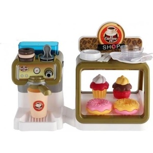 Teddies Кафене пластмасова кафе машина + сладкиши с витрина (00861797)