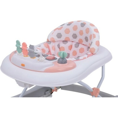 Inglesina Babydan Baby Walker skladacie detské chodítko, s hracím pultíkom, ružové