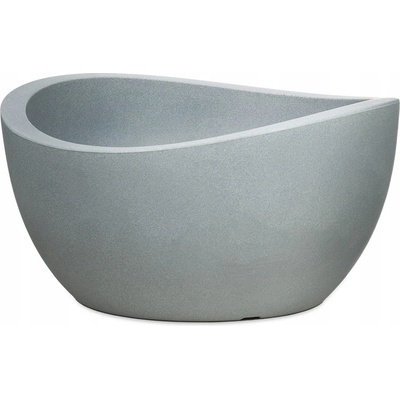 Scheurich Kvetináč plast sivý 39 x 39 x 21 cm