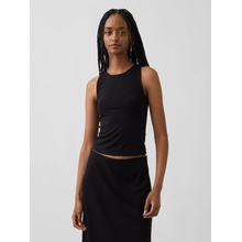 GAP Strečový crop top Čierna