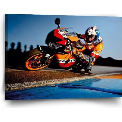 Sablio Obraz Motorkář 2 - 110x110 cm Varianta: Sablio Obraz Motorkář 2 - 120x80 cm