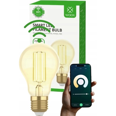 Woox Smart LED žárovka E27 4,9W teplá bílá R5137 WiFi Tuya