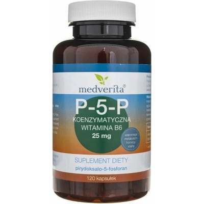 Medverita P-5-P koenzýmový Vitamín B6 25 mg 120 kapsúl