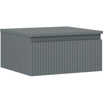 Mexen Rivel шкаф за баня под мивка 50 см с плот, 1 чекмедже, набраздена, графит мат - 91A20-05023-1-BFC66 (91A20-05023-1-BFC66)