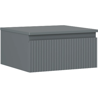 Mexen Rivel шкаф за баня под мивка 50 см с плот, 1 чекмедже, набраздена, графит мат - 91A20-05023-1-BFC66 (91A20-05023-1-BFC66)