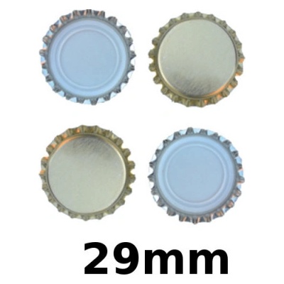 Korunkové uzávěry 29mm zlaté 200ks