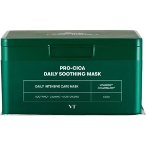 VT Cosmetics Cica Daily Soothing Mask - Успокояваща лист-маска с центела азиатика 30бр