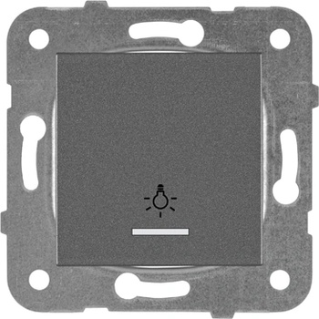 Image 1 of Panasonic КАРЕ ПЛЮС СВ. БУТОН СВЕТЕЩ МЕХ. +КАПАК Т. СИВ (wktt00172dg-eu2)