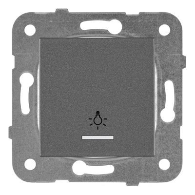 Panasonic КАРЕ ПЛЮС СВ. БУТОН СВЕТЕЩ МЕХ. +КАПАК Т. СИВ (wktt00172dg-eu2)