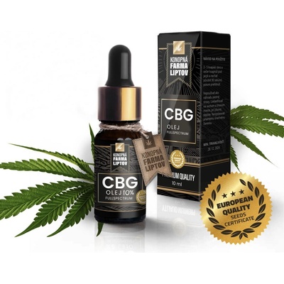 Konopná Farma Liptov CBG olej 10% 10 ml