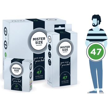 Image 1 of Кондоми с персонализиран размер, 36 броя - Mister Size 47mm (MISTER4736)