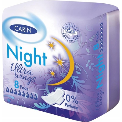 Carine Night Ultra Wings vložky 8 ks