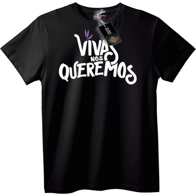 NOONEBRAND Тениска Viva Nos Queremos - XS, White