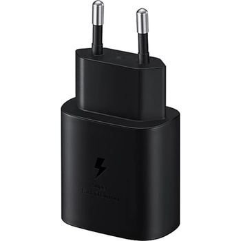 Samsung Захранване за ел. мрежа с технология за бързо зареждане с USB-C изход (черен) - Samsung Power Delivery 3.0 25W Wall Charger EP-TA800EBE (bulk)