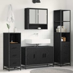 vidaXL Комплект мебели за баня 3 бр. Дъб 35 x 37, 5 x 166 см (3402504)