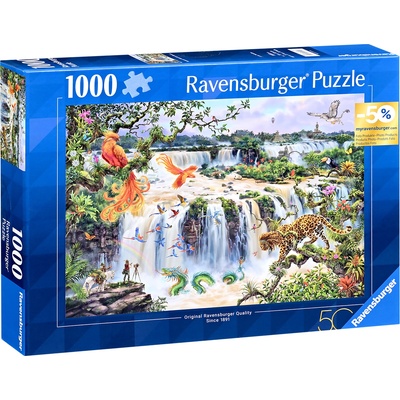 Ravensburger Пъзел Ravensburger от 1000 части - Фантастичният водопад Игуасу (12001090)