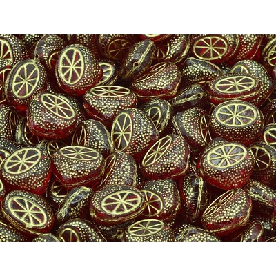 Glass beads, s.r.o. Citrony 11109059 15 mm 90090/54202 Balení: 30ks