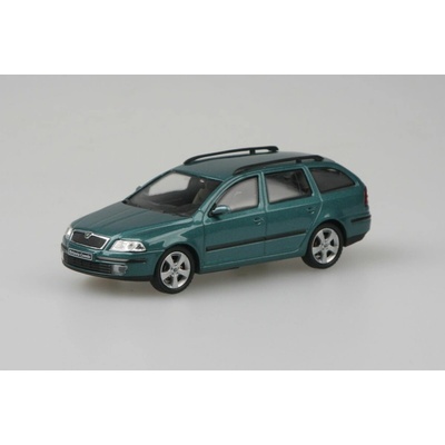 Abrex Škoda Octavia II Combi 2004 zelená Island Metalíza 1:43