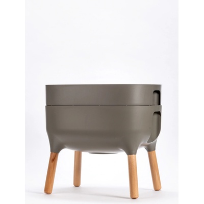 Plastia Nízka květináč Urbalive - sivá 50,5 cm