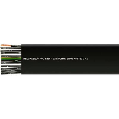 Helu PVC 26985-500 plochý 12 G 0.75 mm² 500m čierna